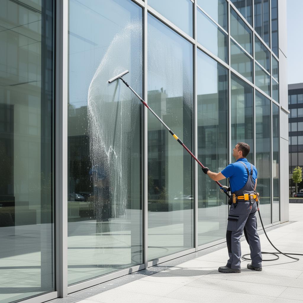 Commercial window cleaning in San Antonio